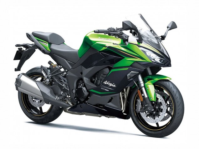 Erschwingliche Kawasaki Z1000SX Motorrad Verkleidung 2020-2025 - Schwarz Grun Ninja