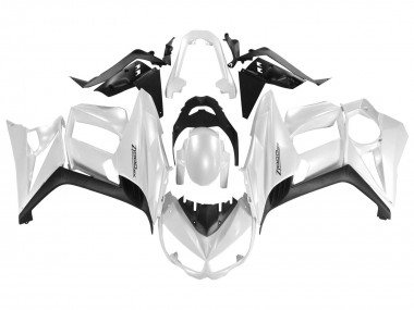 Erschwingliche Kawasaki Z1000SX Motorrad Verkleidung 2010-2016 - Perl Weiss Schwarz