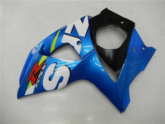Erschwingliche Suzuki GSXR 1000 Motorrad Verkleidung Kit 2009-2016 - Blau Grun Weiss