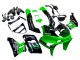 Erschwingliche Kawasaki ZZR400 Motorrad Verkleidung 1993-2007 - Grun Glanzendes Schwarz Grun Monster Elf Touch4 Bridgestone