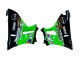 Erschwingliche Kawasaki ZZR400 Motorrad Verkleidung 1993-2007 - Grun Glanzendes Schwarz Grun Monster Elf Touch4 Bridgestone