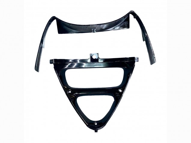 Erschwingliche Kawasaki ZZR400 Motorrad Verkleidung 1993-2007 - Grun Glanzendes Schwarz Grun Monster Elf Touch4 Bridgestone