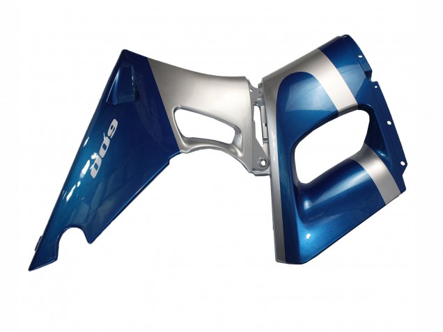 Erschwingliche Kawasaki ZZR400 Motorrad Verkleidung 1993-2007 - Blau Silber Schwarz