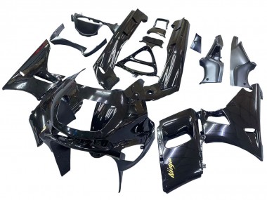 Erschwingliche Kawasaki ZZR400 Motorrad Verkleidung 1993-2007 - Glanzendes Schwarz Gold Ninja