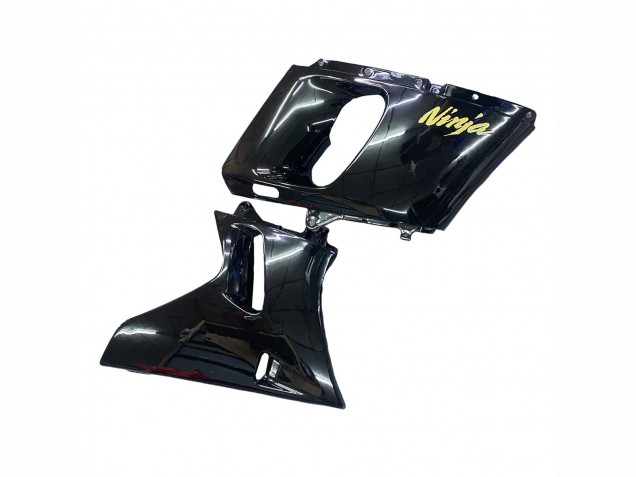 Erschwingliche Kawasaki ZZR400 Motorrad Verkleidung 1993-2007 - Glanzendes Schwarz Gold Ninja