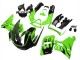 Erschwingliche Kawasaki ZZR400 Motorrad Verkleidung 1993-2007 - Grun Glanzendes Schwarz Flamme