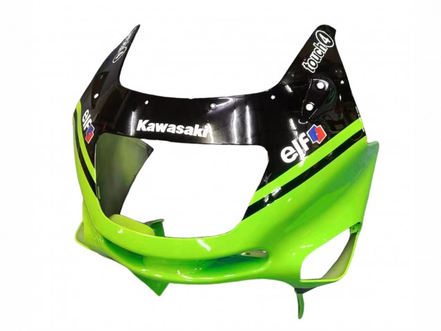 Erschwingliche Kawasaki ZZR600 Motorrad Verkleidung 1998-2003 - Grun Glanzendes Schwarz Blau Monster Elf Touch4 Bridgestone