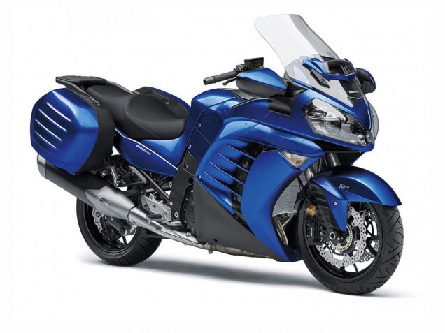 Erschwingliche Kawasaki GTR1400/ZG1400 Motorrad Verkleidung 2007-2009 - Blau Schwarz
