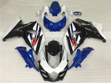 Erschwingliche Suzuki GSXR 1000 Komplette Abs Verkleidung Kit 2009-2016 - Weiss Blau Schwarz