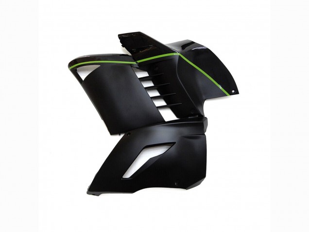 Erschwingliche Kawasaki GTR1400/ZG1400 Motorrad Verkleidung 2007-2009 - Matt Schwarz Grun Linie