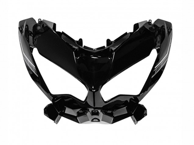 Erschwingliche Kawasaki Versys 650 Motorrad Verkleidung 2022-2025 - Glanzendes Schwarz Weiss