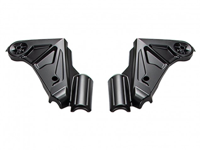 Erschwingliche Kawasaki Versys 650 Motorrad Verkleidung 2022-2025 - Grun Glanzendes Schwarz