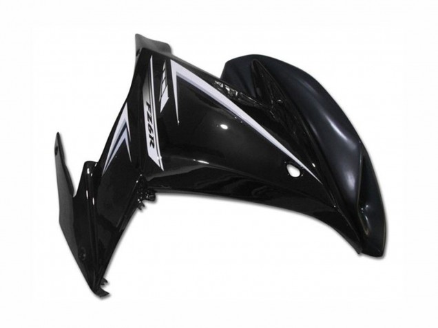 Erschwingliche Yamaha FZ6R Motorrad Verkleidung 2009-2015 - Glanzendes Schwarz Weiss
