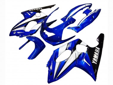 Erschwingliche Yamaha YZF600R Thundercat Motorrad Verkleidung 1996-2007 - Blau Weiss Schwarz