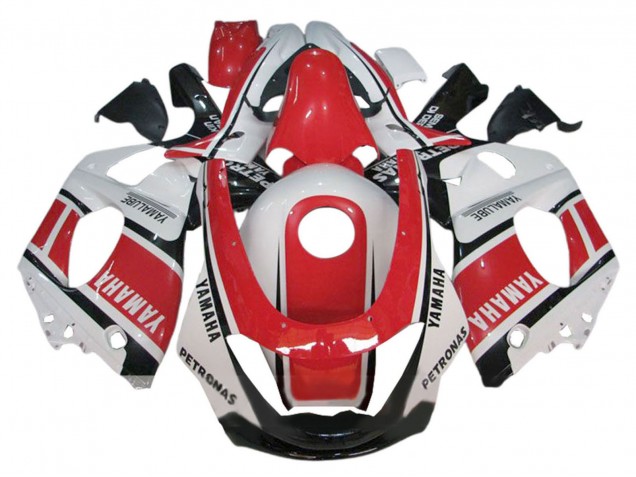 Erschwingliche Yamaha YZF600R Thundercat Motorrad Verkleidung 1996-2007 - Weiss Rot Schwarz Petronas Yamalube