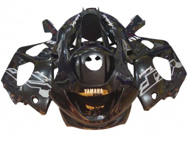 Erschwingliche Yamaha YZF600R Thundercat Motorrad Verkleidung 1996-2007 - Glanzendes Schwarz Chameleon
