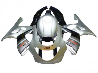 Erschwingliche Yamaha YZF600R Thundercat Motorrad Verkleidung 1996-2007 - Silber Grau Glanzendes Schwarz