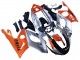 Erschwingliche Yamaha YZF600R Thundercat Motorrad Verkleidung 1996-2007 - Orange Grau Glanzendes Schwarz