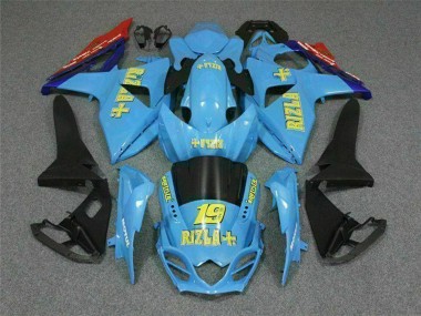 Erschwingliche Suzuki GSXR 1000 Motorrad Verkleidung 2009-2016 - Blau Gelb Rizla 19 Rot