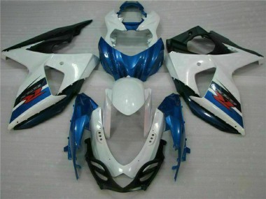 Erschwingliche Suzuki GSXR 1000 Abs Verkleidungen Kit 2009-2016 - Weiss Blau Schwarz