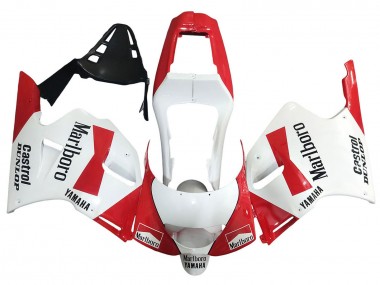 Erschwingliche Yamaha TZR250 3XV Motorrad Verkleidung 1991-1994 - Weiss Rot Marlboro Castrol Dunlop