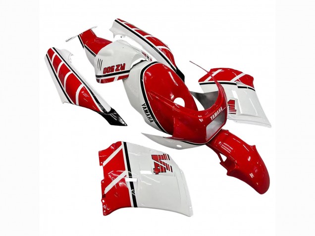Erschwingliche Yamaha RZV500 / RD500 Motorrad Verkleidung 1985-1987 - Weiss Rot Schwarz