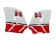 Erschwingliche Yamaha RZV500 / RD500 Motorrad Verkleidung 1985-1987 - Weiss Rot Schwarz
