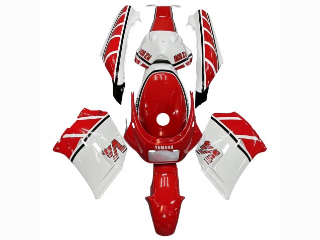 Erschwingliche Yamaha RZV500 / RD500 Motorrad Verkleidung 1985-1987 - Weiss Rot Schwarz