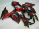 Erschwingliche Suzuki GSXR 1000 Motorrad Verkleidung 2009-2016 - Rot Glanzendes Schwarz