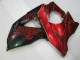 Erschwingliche Suzuki GSXR 1000 Motorrad Verkleidung 2009-2016 - Rot Glanzendes Schwarz