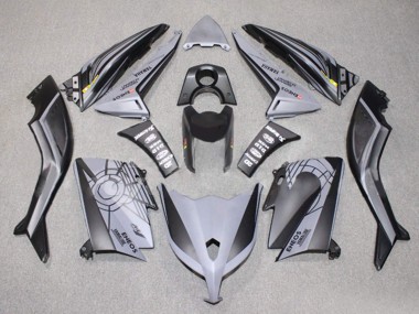 Erschwingliche Yamaha TMAX530 Motorrad Verkleidung 2012-2014 - Matt Schwarz Grau ENEOS Yamalube