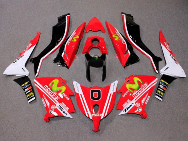 Erschwingliche Yamaha TMAX530 Motorrad Verkleidung 2012-2014 - Rot Weiss ENEOS MoviStar Yamalube