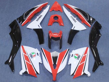 Erschwingliche Yamaha TMAX530 Motorrad Verkleidung 2012-2014 - Rot Weiss Schwarz
