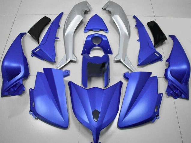 Erschwingliche Yamaha TMAX530 Motorrad Verkleidung 2012-2014 - Matt Blau Silber
