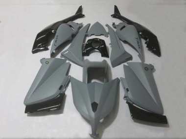 Erschwingliche Yamaha TMAX530 Motorrad Verkleidung 2012-2014 - Matt Grau Glanzendes Schwarz