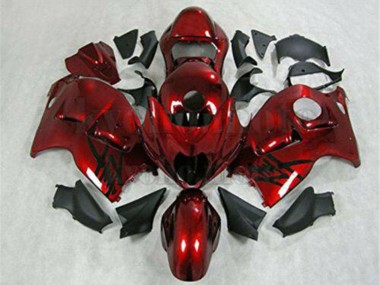 Erschwingliche Suzuki GSXR 1300 Hayabusa Motorrad Verkleidung 1996-2007 - Rot Schwarz