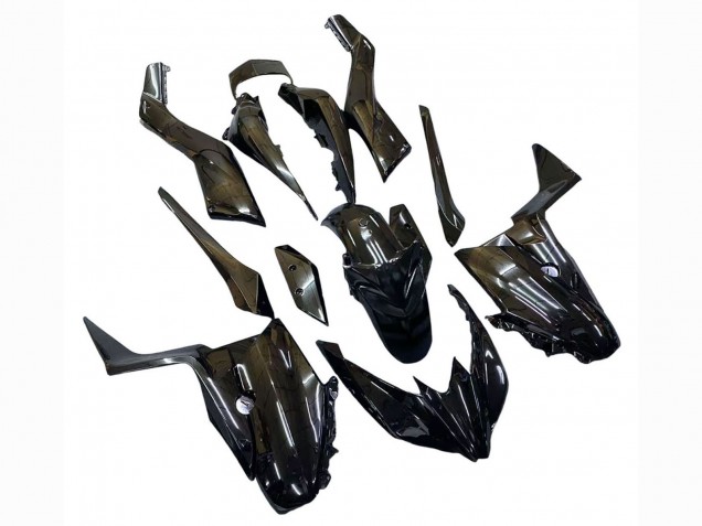 Erschwingliche Yamaha XMAX300 Motorrad Verkleidung 2017-2021 - Glanzendes Schwarz