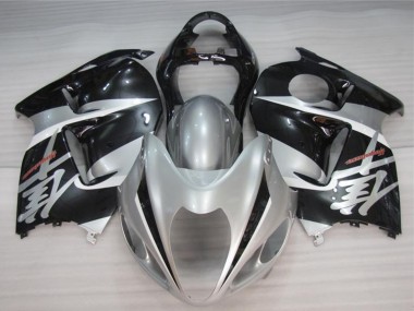 Erschwingliche Suzuki GSXR 1300 Hayabusa Motorrad Verkleidung 1996-2007 - Silber Schwarz