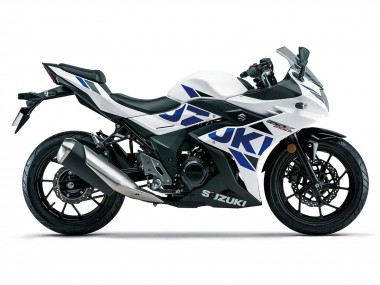 Erschwingliche Suzuki GSX250R Motorrad Verkleidung 2017-2020 - Weiss Blau Schwarz