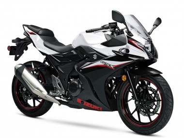 Erschwingliche Suzuki GSX250R Motorrad Verkleidung 2017-2020 - Weiss Schwarz