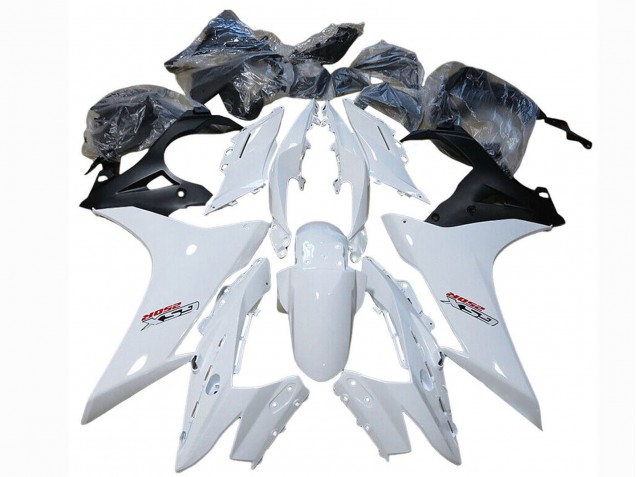 Erschwingliche Suzuki GSX250R Motorrad Verkleidung 2017-2020 - Weiss Schwarz