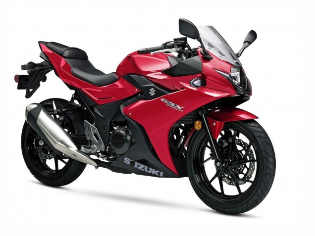 Erschwingliche Suzuki GSX250R Motorrad Verkleidung 2017-2020 - Rot Schwarz