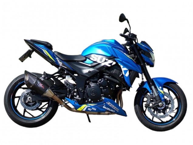 Erschwingliche Suzuki GSX-S 750 Motorrad Verkleidung 2017-2022 - Blau Ecstar