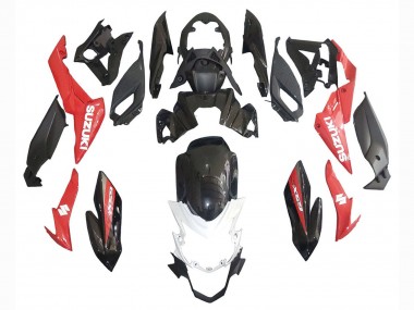 Erschwingliche Suzuki GSX-S 750 Motorrad Verkleidung 2017-2022 - Rot Weiss