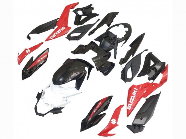 Erschwingliche Suzuki GSX-S 750 Motorrad Verkleidung 2017-2022 - Rot Weiss