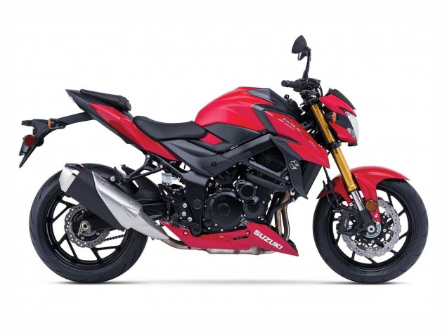 Erschwingliche Suzuki GSX-S 750 Motorrad Verkleidung 2017-2022 - Rot Schwarz