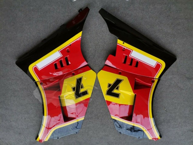 Erschwingliche Suzuki RG400 RG500 RG400/500 Motorrad Verkleidung 1984-1987 - Rot Gelb Schwarz 7