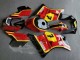 Erschwingliche Suzuki RG400 RG500 RG400/500 Motorrad Verkleidung 1984-1987 - Rot Gelb Schwarz 7