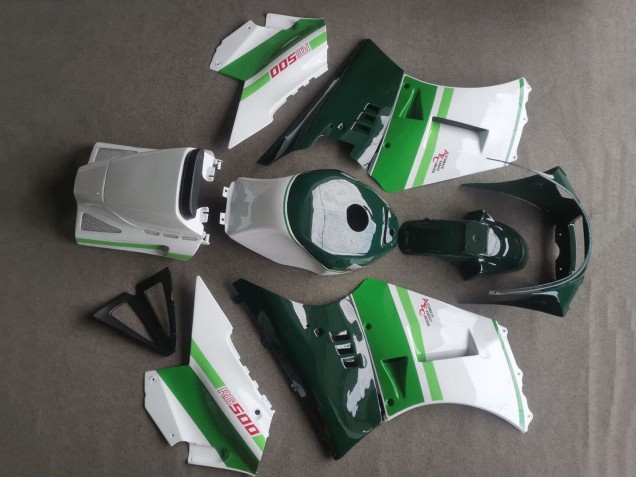 Erschwingliche Suzuki RG400 RG500 RG400/500 Motorrad Verkleidung 1984-1987 - Weiss Dunkel Grun