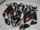 Erschwingliche Suzuki GSXR 1300 Hayabusa Motorrad Verkleidung 2008-2020 - Glanzendes Schwarz Rot